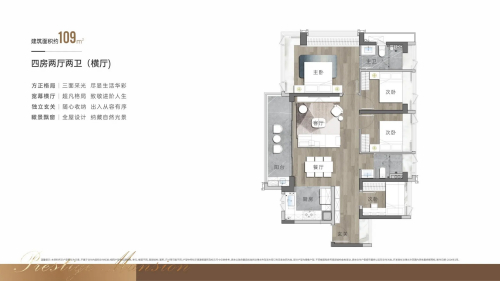 中铁能建阅臻府109平户型图