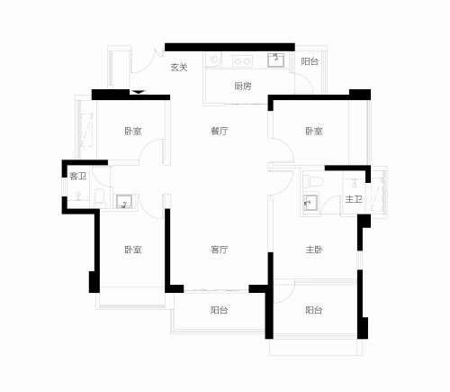 118平4房2厅2卫