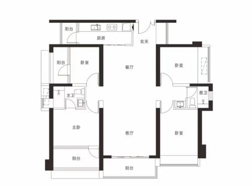 140平4房2厅2卫