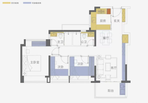 93平3房2厅2卫